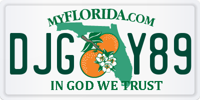 FL license plate DJGY89