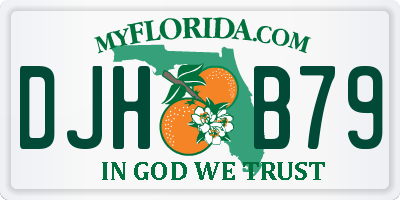FL license plate DJHB79