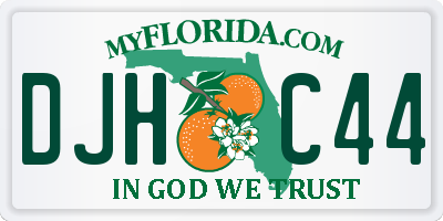 FL license plate DJHC44