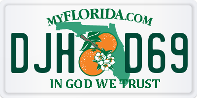 FL license plate DJHD69