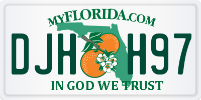 FL license plate DJHH97