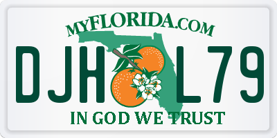 FL license plate DJHL79