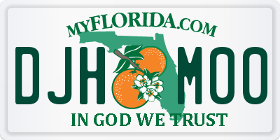 FL license plate DJHM00