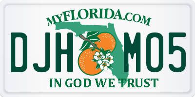 FL license plate DJHM05