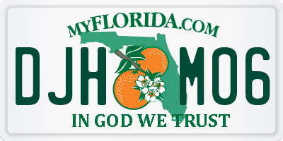 FL license plate DJHM06