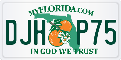 FL license plate DJHP75