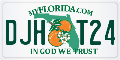 FL license plate DJHT24