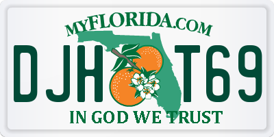FL license plate DJHT69