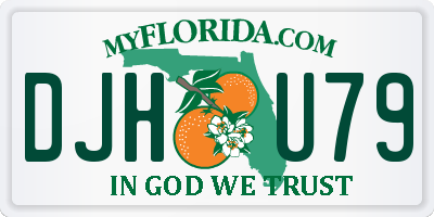 FL license plate DJHU79