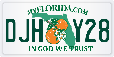 FL license plate DJHY28
