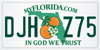FL license plate DJHZ75