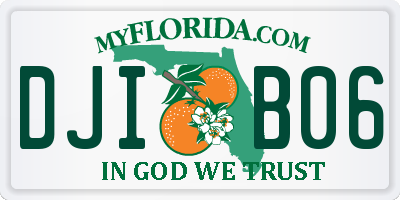 FL license plate DJIB06