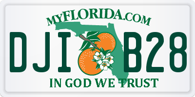 FL license plate DJIB28
