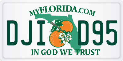 FL license plate DJID95