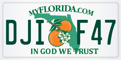 FL license plate DJIF47