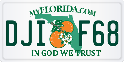FL license plate DJIF68