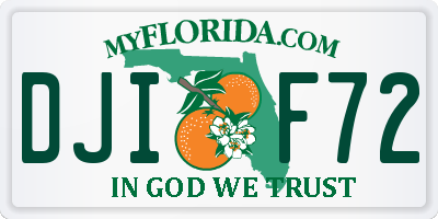 FL license plate DJIF72
