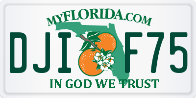 FL license plate DJIF75