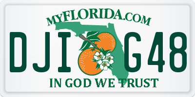 FL license plate DJIG48
