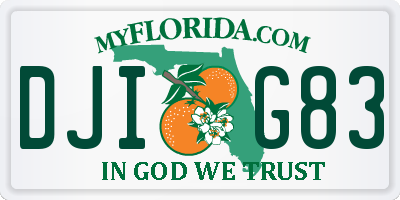 FL license plate DJIG83