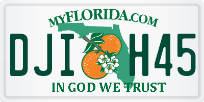 FL license plate DJIH45