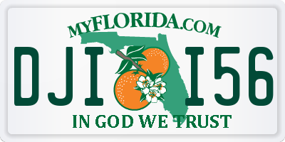 FL license plate DJII56
