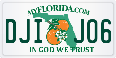 FL license plate DJIJ06