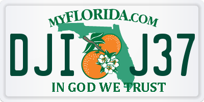 FL license plate DJIJ37