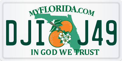 FL license plate DJIJ49