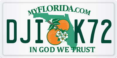 FL license plate DJIK72