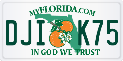 FL license plate DJIK75