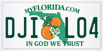 FL license plate DJIL04