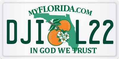 FL license plate DJIL22