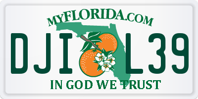 FL license plate DJIL39