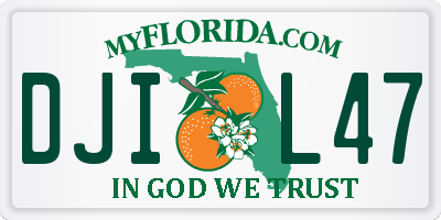 FL license plate DJIL47