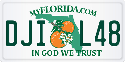 FL license plate DJIL48