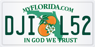FL license plate DJIL52