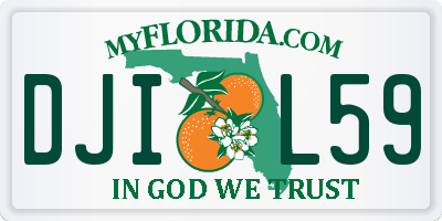 FL license plate DJIL59