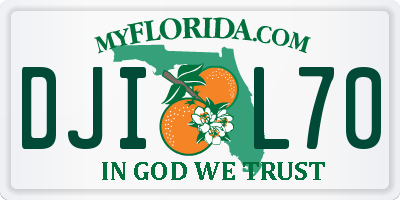 FL license plate DJIL70