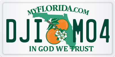 FL license plate DJIM04