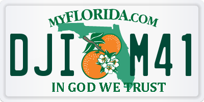 FL license plate DJIM41