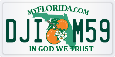 FL license plate DJIM59