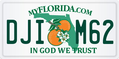FL license plate DJIM62