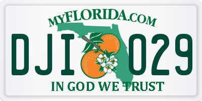 FL license plate DJIO29