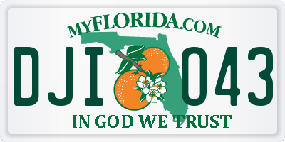FL license plate DJIO43