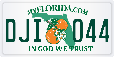 FL license plate DJIO44