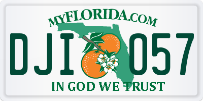 FL license plate DJIO57
