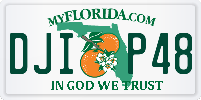 FL license plate DJIP48