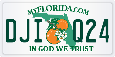 FL license plate DJIQ24