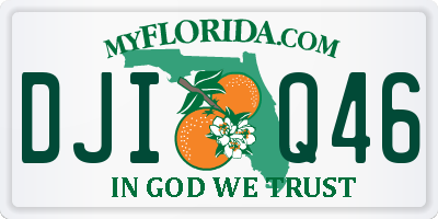 FL license plate DJIQ46